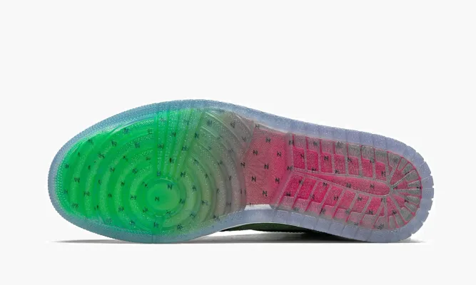 Кроссовки Air Jordan 1 Retro High Zoom «Zen Green» белый