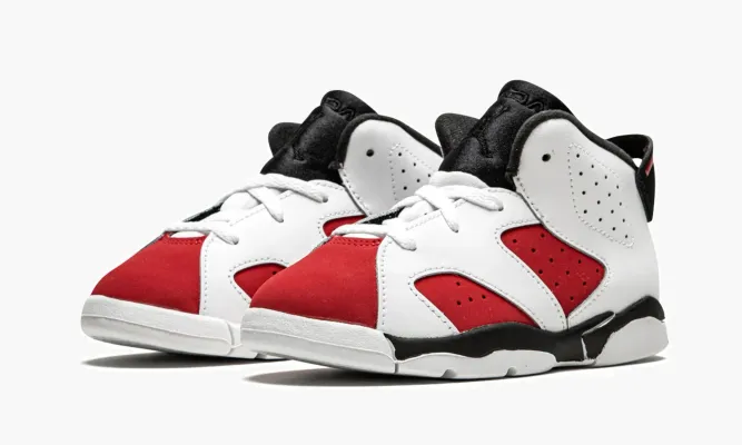 Для самых маленьких Air Jordan 6 Retro TD «Carmine 2021» белый