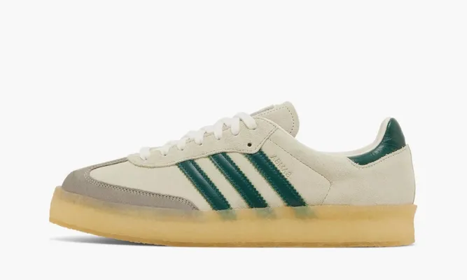 Кроссовки Ronnie Fieg X Clarks X 8th Street Samba «Chalk White» зеленый