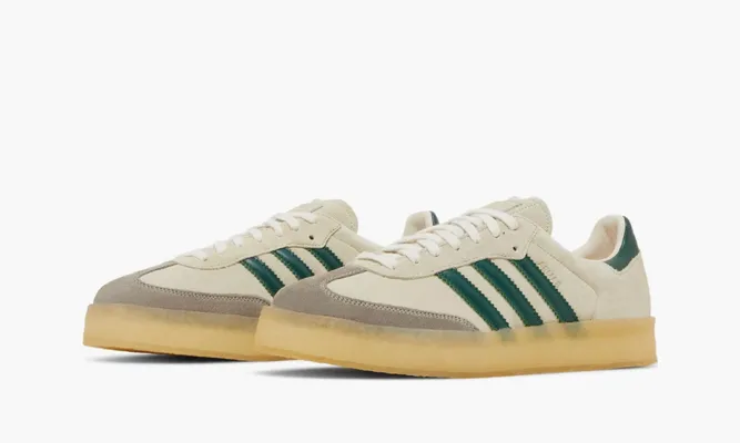Кроссовки Ronnie Fieg X Clarks X 8th Street Samba «Chalk White» зеленый