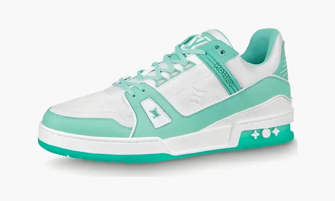 Кроссовки Louis Vuitton Trainer Maxi «Turquoise» зеленый