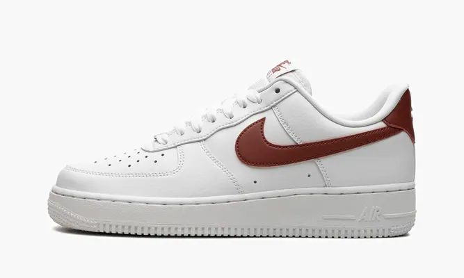 Кроссовки Air Force 1 '07 WMNS «White / Rugged Orange» белый
