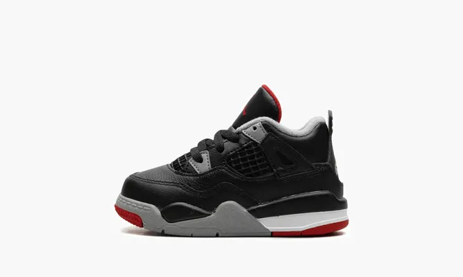 Для самых маленьких Air Jordan 4 TD «Bred Reimagined» черный