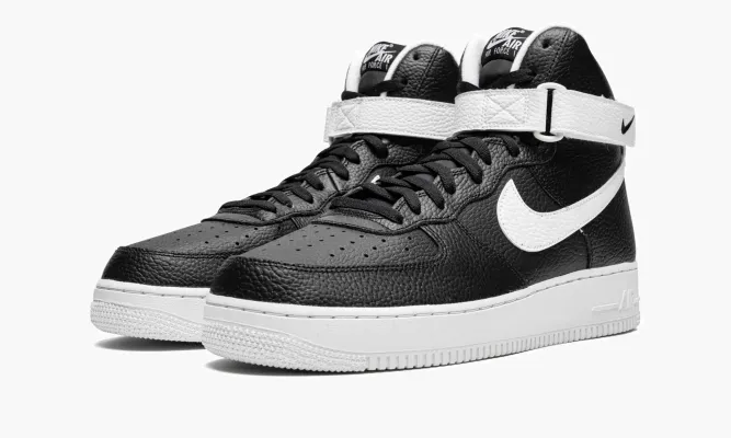 Кроссовки Air Force 1 High '07 «Black / White» черный