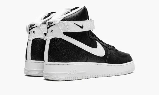 Кроссовки Air Force 1 High '07 «Black / White» черный