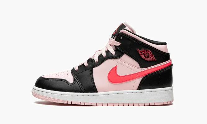 Кроссовки Air Jordan 1 Mid GS «Atmosphere» черный