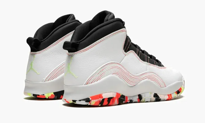 Кроссовки Air Jordan 10 Retro GS «Ember Glow» белый