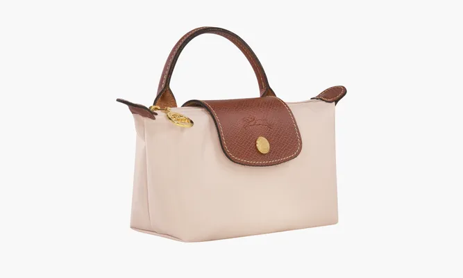 Сумки Longchamp Le Pliage Original Pouch With Handle Paper белый