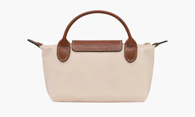 Сумки Longchamp Le Pliage Original Pouch With Handle Paper белый