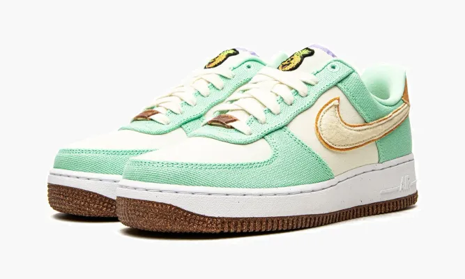 Кроссовки Air Force 1 LO MNS WMNS «Happy Pineapple» зеленый,белый