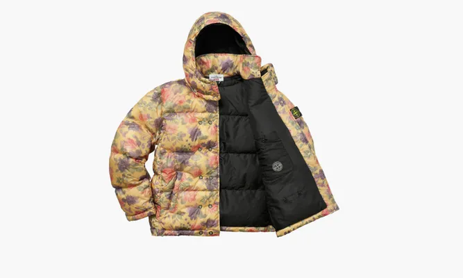 Одежда Supreme Stone Island Lamy Cover Stampato Puffy Jacket «Copper» разноцветный