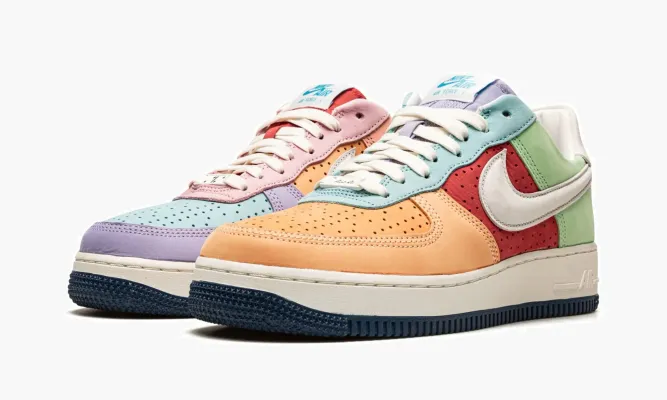Кроссовки Air Force 1 Low/PR Day «Boricua» разноцветный