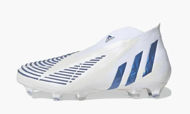 Для футбола Adidas Predator Edge+ Fg «White Hi-res Blue» белый
