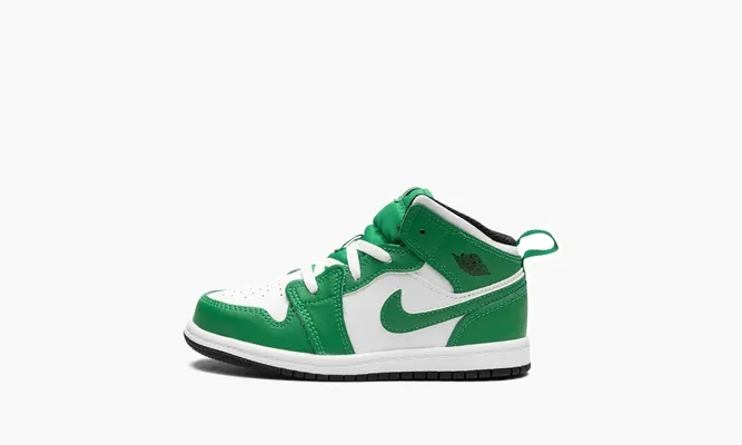 Для самых маленьких Air Jordan 1 Mid TD «Lucky Green» белый