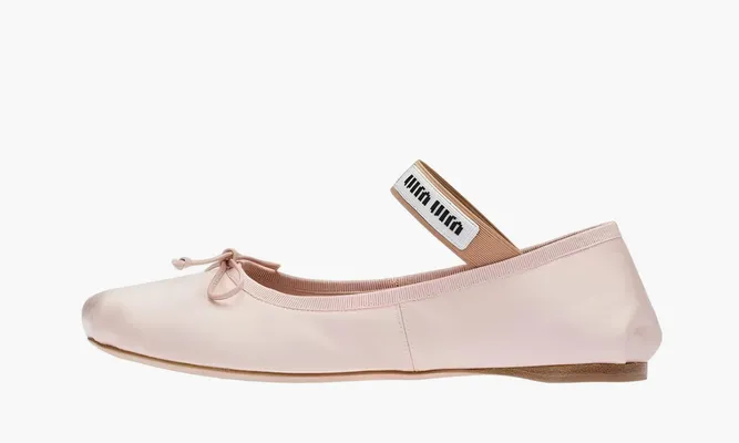 Обувь Miu Miu Satin Ballerinas «Orchid Pink» розовый