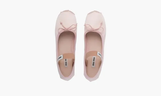 Обувь Miu Miu Satin Ballerinas «Orchid Pink» розовый