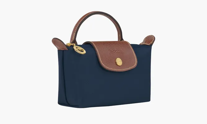 Сумки Longchamp Le Pliage Original Pouch With Handle Navy синий