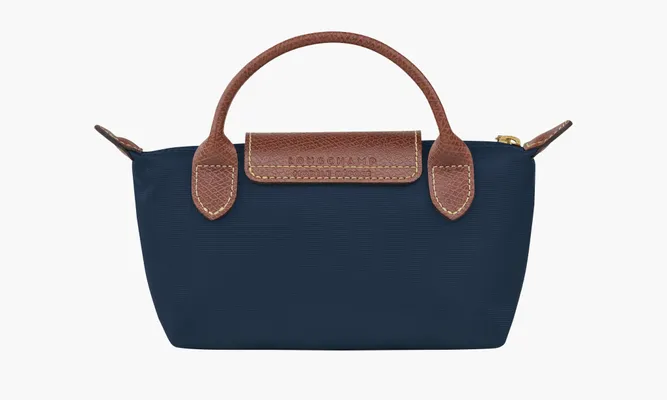 Сумки Longchamp Le Pliage Original Pouch With Handle Navy синий