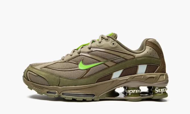 Кроссовки Nike Shox Ride 2 SP «Supreme Olive» зеленый