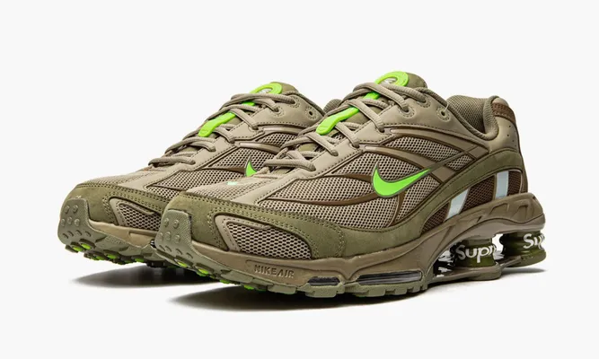 Кроссовки Nike Shox Ride 2 SP «Supreme Olive» зеленый