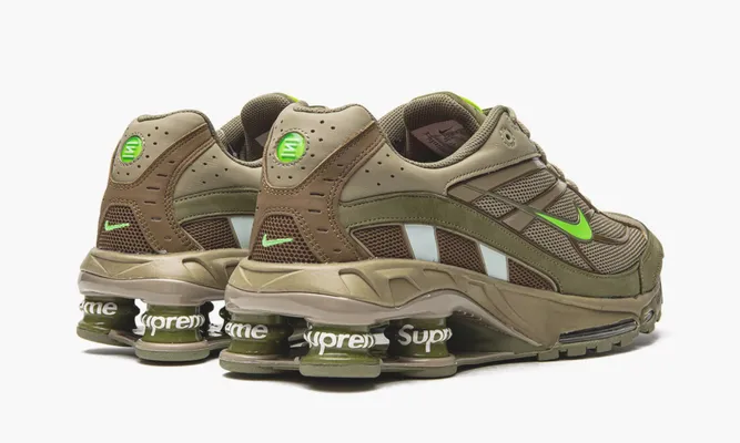 Кроссовки Nike Shox Ride 2 SP «Supreme Olive» зеленый