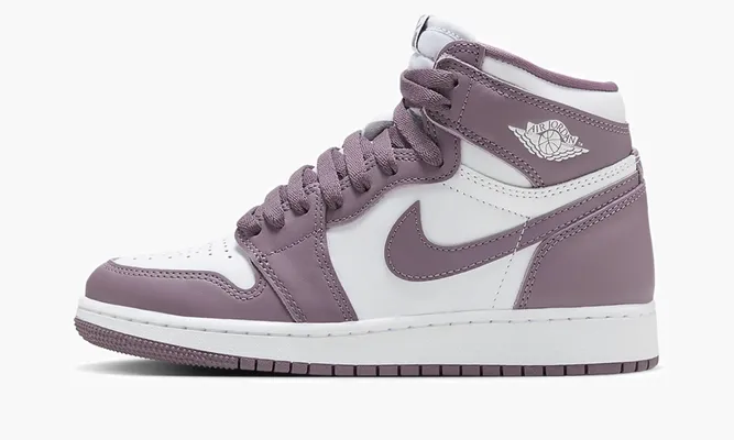 Кроссовки Air Jordan 1 Retro High OG GS «Mauve» фиолетовый