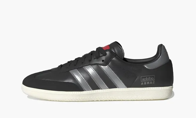 Кроссовки Adidas Samba OG «Core Black Silver Metallic» черный