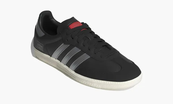 Кроссовки Adidas Samba OG «Core Black Silver Metallic» черный
