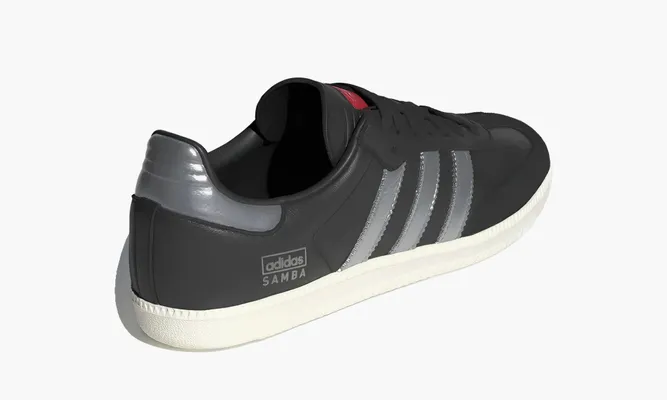 Кроссовки Adidas Samba OG «Core Black Silver Metallic» черный