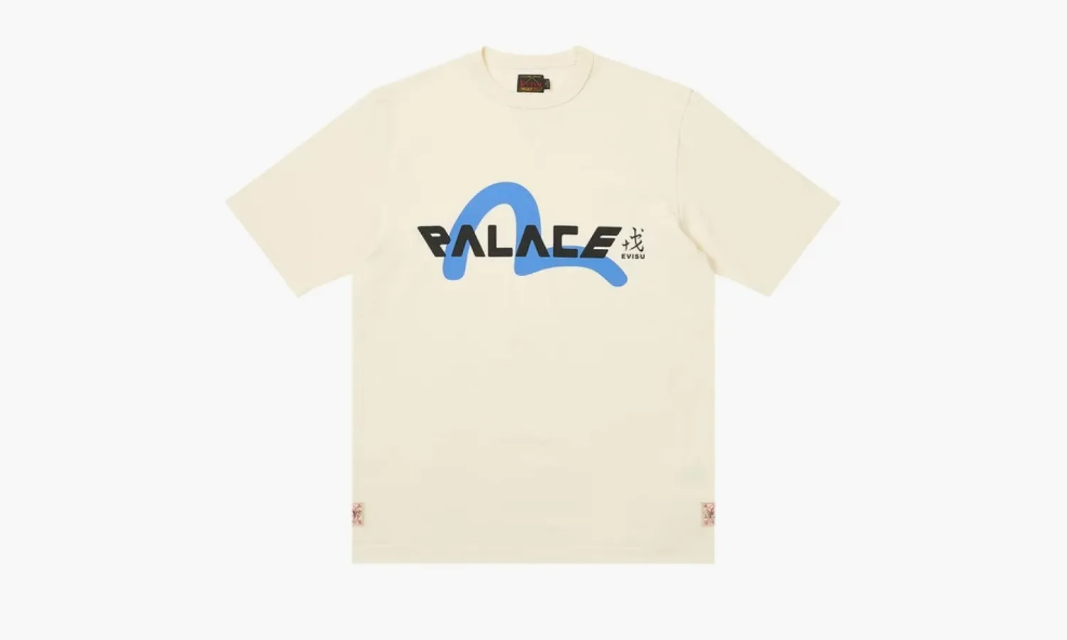 PALACE X Evisu Logo T-shirt «White»