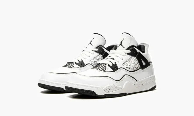 Для самых маленьких Air Jordan 4 Retro PS «Diy» белый