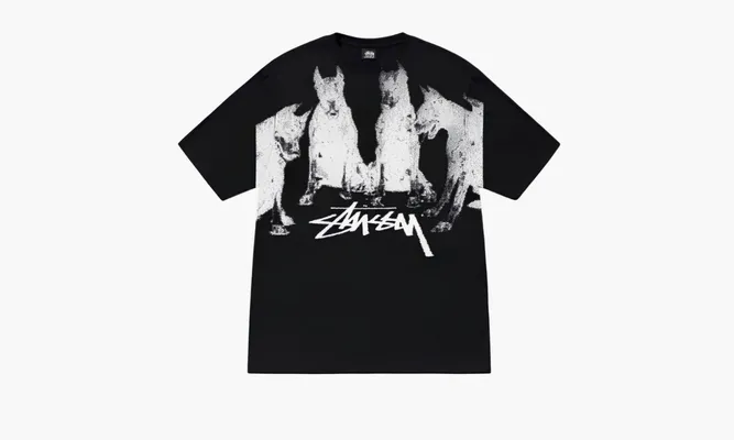 Одежда Stussy T-shirt «Black White» черный