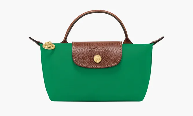 Сумки Longchamp Le Pliage Original Pouch With Handle Green зеленый