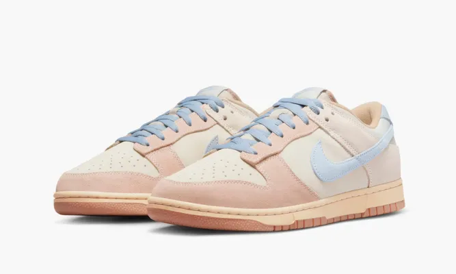 Кроссовки Nike Dunk Low «Sanddrift Light Armory Blue» бежевый