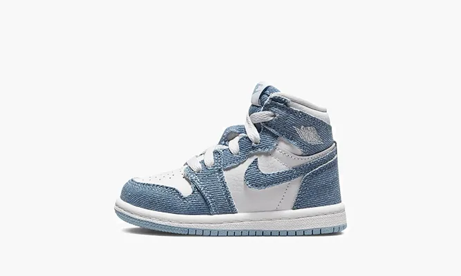 Для самых маленьких Air Jordan 1 Retro High OG TD «Denim» синий