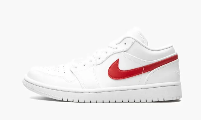 Кроссовки Air Jordan 1 Low WMNS «University Red» белый