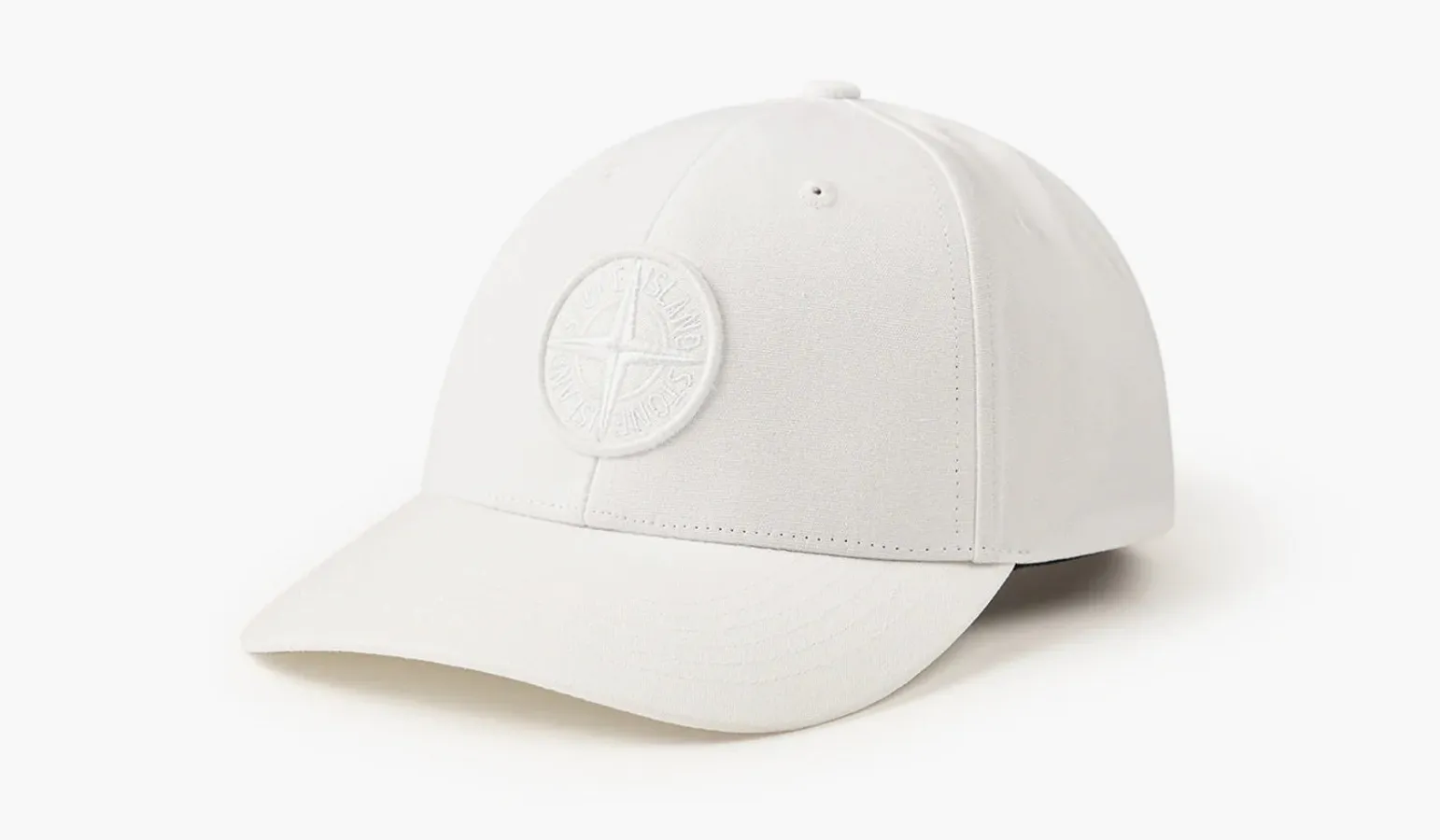 Stone Island Compass Patch Baseball Cap «White»
