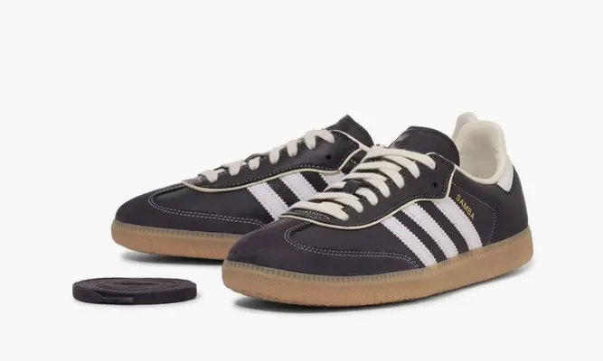 Кроссовки Adidas Originals Samba OG «Aura Black» черный