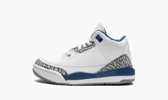 Для самых маленьких Air Jordan 3 PS «Wizards» белый