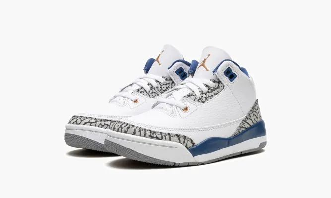 Для самых маленьких Air Jordan 3 PS «Wizards» белый