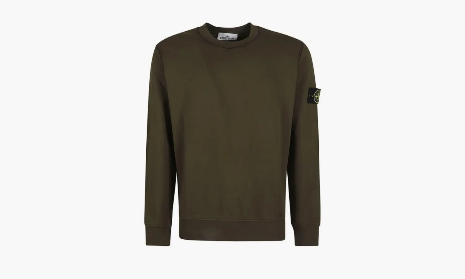 Stone Island Rib Trim Logo Detail Sweatshirt