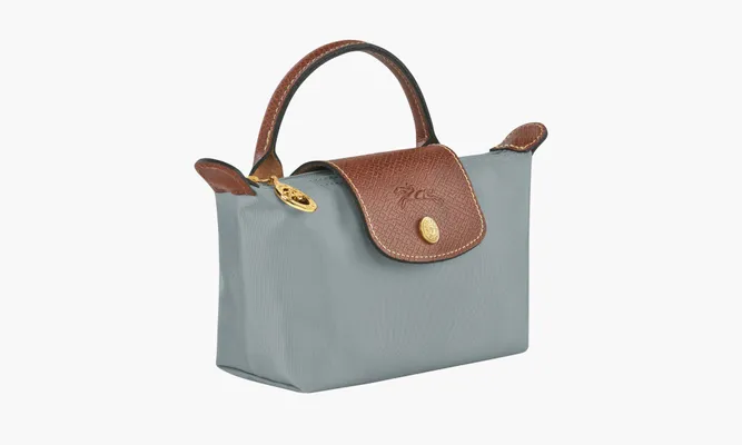 Сумки Longchamp Le Pliage Original Pouch With Handle Steel серый