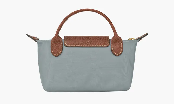 Сумки Longchamp Le Pliage Original Pouch With Handle Steel серый