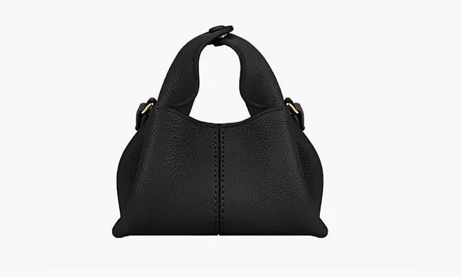 Сумки Polene Numero Neuf Micro «Textured Black» черный