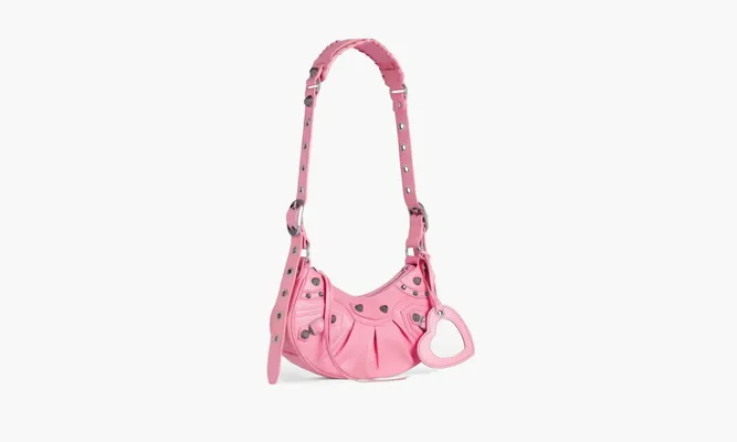 Сумки Balenciaga Le Cagole Shoulder Bag «Pink» розовый