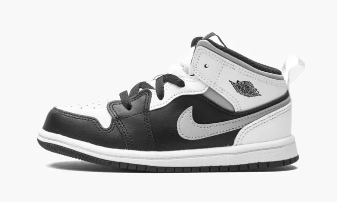 Для самых маленьких Air Jordan 1 Mid TD «White Shadow» черный