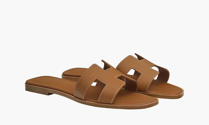 Обувь Hermes Slates «Light Brown» коричневый