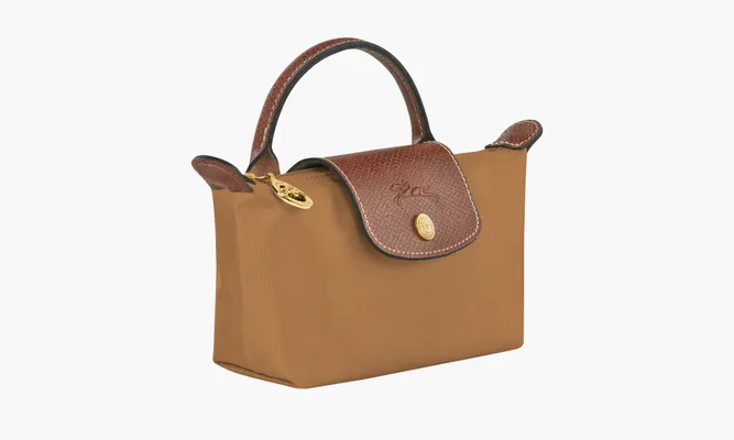 Сумки Longchamp Le Pliage Original Pouch With Handle Fawn коричневый