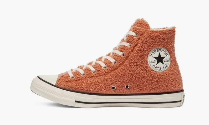 Кроссовки Chuck Taylor All Star High 'Cozy Club - Ginger Rose' коричневый
