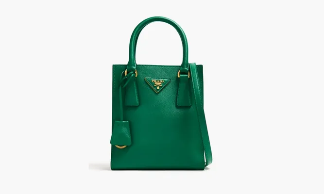 Сумки Prada Saffiano Leather Handbag зеленый